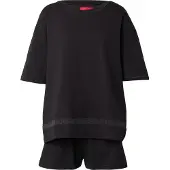 HUGO Pyjama "MESH LOGO SHORT-SET" Set, 2 Stretch-Baumwolle im Relaxed Fit