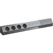 Bachmann CASIA 4x Schutzkontakt, Edelstahl