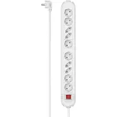 Hama Steckdosenleiste 10-fach, Ws., 1,5 m, Schalter