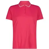 CMP - Women's Polo Stretch Piquet - Polo-Shirt Gr 44 rosa/rot