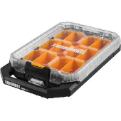 Toughbuilt STACKTECH TB-B1-O-10C kompakter flacher Organizer 48 x 26,5 x 10 cm IP65 + 6x Inlay + 6x Trennwand