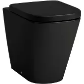 Laufen MEDA Stand-WC, spülrandlos, Silent Flush, 360x540mm, Tiefspüler, H8231117160001, Farbe: Schwarz Matt