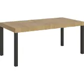 Itamoby Ausziehtisch 200/304x90 cm Everyday Natur-Eiche mit anthrazitfarbenen Beinen