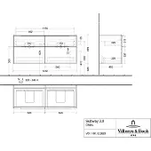 Villeroy & Boch C568L2VM WTUS Subway 3.0 C568L2 1272x576x462mm