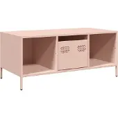 Syfax Couchtisch Rosa 101,5x50x43,5 cm Kaltgewalzter Stahl