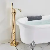 OEM Badewannen-Duscharmatur, bodenmontiert, mit zwei Griffen, Goldene B