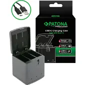 PATONA Premium Tripple-Charger Ladebox für GoPro Hero 13