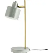 Dyberg Larsen Tischlampe Ocean, oliv/messing, Höhe 43 cm
