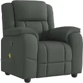 Syfax Massage-Relaxsessel, Stoff, Dunkelgrau