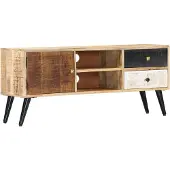 Syfax TV-Schrank 115×30×47 cm Mango-Massivholz