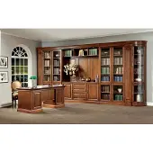 AEA Arbeitszimmer Klassischer Schreibtisch Stilvoller Tisch Wohnwand Set 2tlg