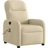 Syfax Massagesessel Creme Stoff