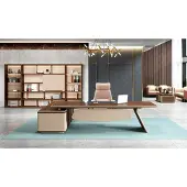 AEA Büromöbel Bürotisch Braun Arbeitstisch Schreibtisch Büro Tisch Holz