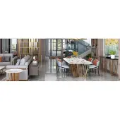 AEA Esszimmer Wohnzimmer Edelstahl Design Tische 180x90cm Luxus Möbel Esstisch Tisch