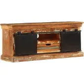 Syfax TV-Schrank 110x30x45 cm Altholz Massiv