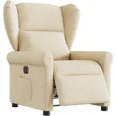 Syfax Relaxsessel Elektrisch Creme Stoff