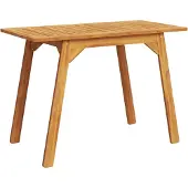 Syfax Garten-Esstisch 110x56x75 cm Massivholz Akazie