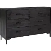 Syfax Sideboard Schwarz 110x35x70 cm Massivholz Kiefer