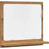 Syfax Badspiegel mit Ablage Artisan-Eiche 40x11x37 cm Holzwerkstoff