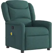 Syfax Massagesessel Dunkelgrün Stoff
