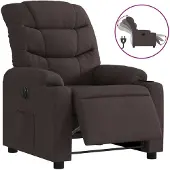 Syfax Relaxsessel Elektrisch Dunkelbraun Stoff