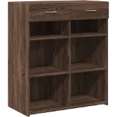 Syfax Sideboard Braun Eichen-Optik 80x42,5x93 cm Holzwerkstoff
