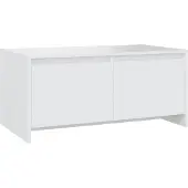 Syfax Couchtisch Weiß 90x50x41,5 cm Holzwerkstoff