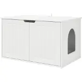 Syfax Katzenhaus Weiß 85 x 55 x 50,5 cm Holzwerkstoff