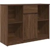 Syfax Sideboard mit Schublade Braun Eichen-Optik 101x35x76 cm