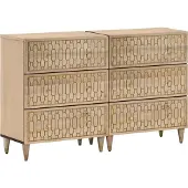 Syfax Beistellschränke 2 Stk. 60x33x75 cm Massivholz Mango