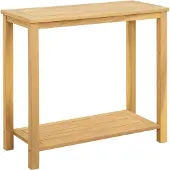 Syfax Gartenkonsole Tisch Helles Akazienholz 80 x 35 x 75 cm