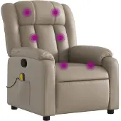 Syfax Massagesessel Cappuccino Kunstleder