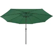 Syfax Sonnenschirm mit LED-Beleuchtung 400 cm Grün