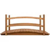 Syfax Gartenbrücke 140x60x60 cm Massivholz Tanne