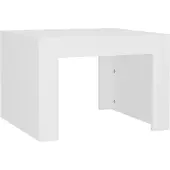 Syfax Couchtisch Weiß 50x50x35 cm Holzwerkstoff