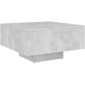 Syfax Couchtisch Betongrau 60x60x31,5 cm Holzwerkstoff