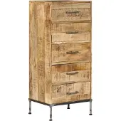 Syfax Kommode 45x35x106 cm Massivholz Mango