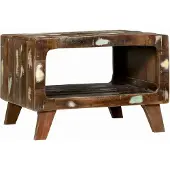 Syfax Couchtisch 50 x 50 x 35 cm Massives upgecyceltes Holz