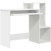 Syfax Schreibtisch Weiß 106 x 41 x 88.5 cm Holzwerkstoff