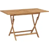 Syfax Gartentisch Klappbar 120x70x75 cm Massivholz Teak