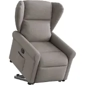 Syfax Relaxsessel mit Aufstehhilfe Elektrisch Taupe Stoff