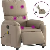 Sonstiges Massagesessel Elektrisch Cappuccino-Braun Kunstleder