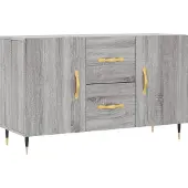 Syfax Sideboard Grau Sonoma 100x36x60 cm Holzwerkstoff