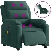 Sonstiges Massagesessel Elektrisch Dunkelgrün Samt