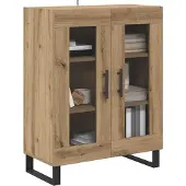 Syfax Sideboard Artisan-Eiche 69,5 x 34 x 90 cm Holzwerkstoff