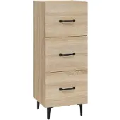 Syfax Sideboard Sonoma-Eiche 34,5x34x90 cm Holzwerkstoff