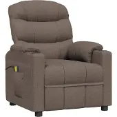 Syfax Massagesessel Taupe Stoff