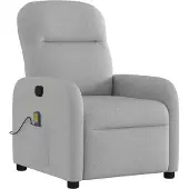Syfax Massagesessel Wolkengrau Stoff