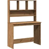 Syfax Schreibtisch mit Regal Artisan-Eiche 102x45x148cm Holzwerkstoff