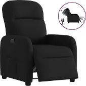 Syfax Relaxsessel Elektrisch Schwarz Stoff